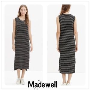 Madewell Sleeveless Striped Tee Dress